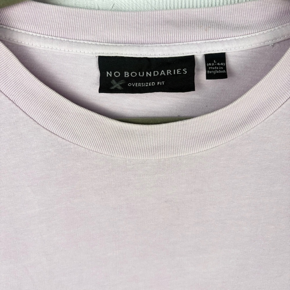 VTG Single-stitch No Boundaries Purple Short Sleeve Tee Oversized Fit L - Picture 4 of 9